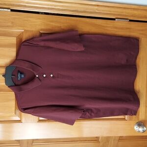 * Brooks Brothers Burgundy Polo Shirt Classic Style, Size XXL